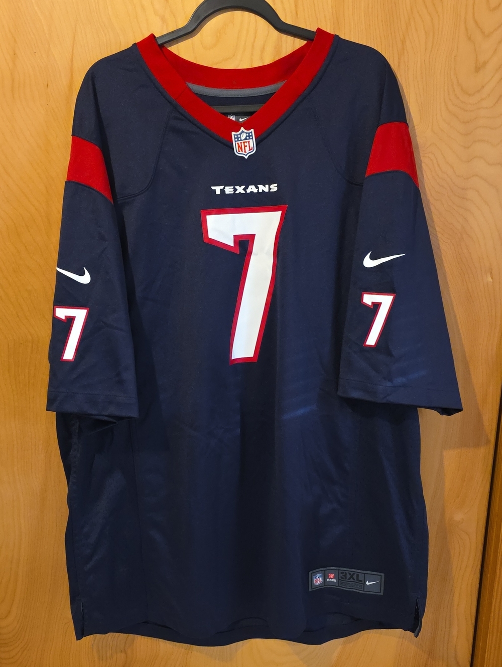 Houston Texans Nike #7-Stroud-Navy and Red Football Jersey 3XL